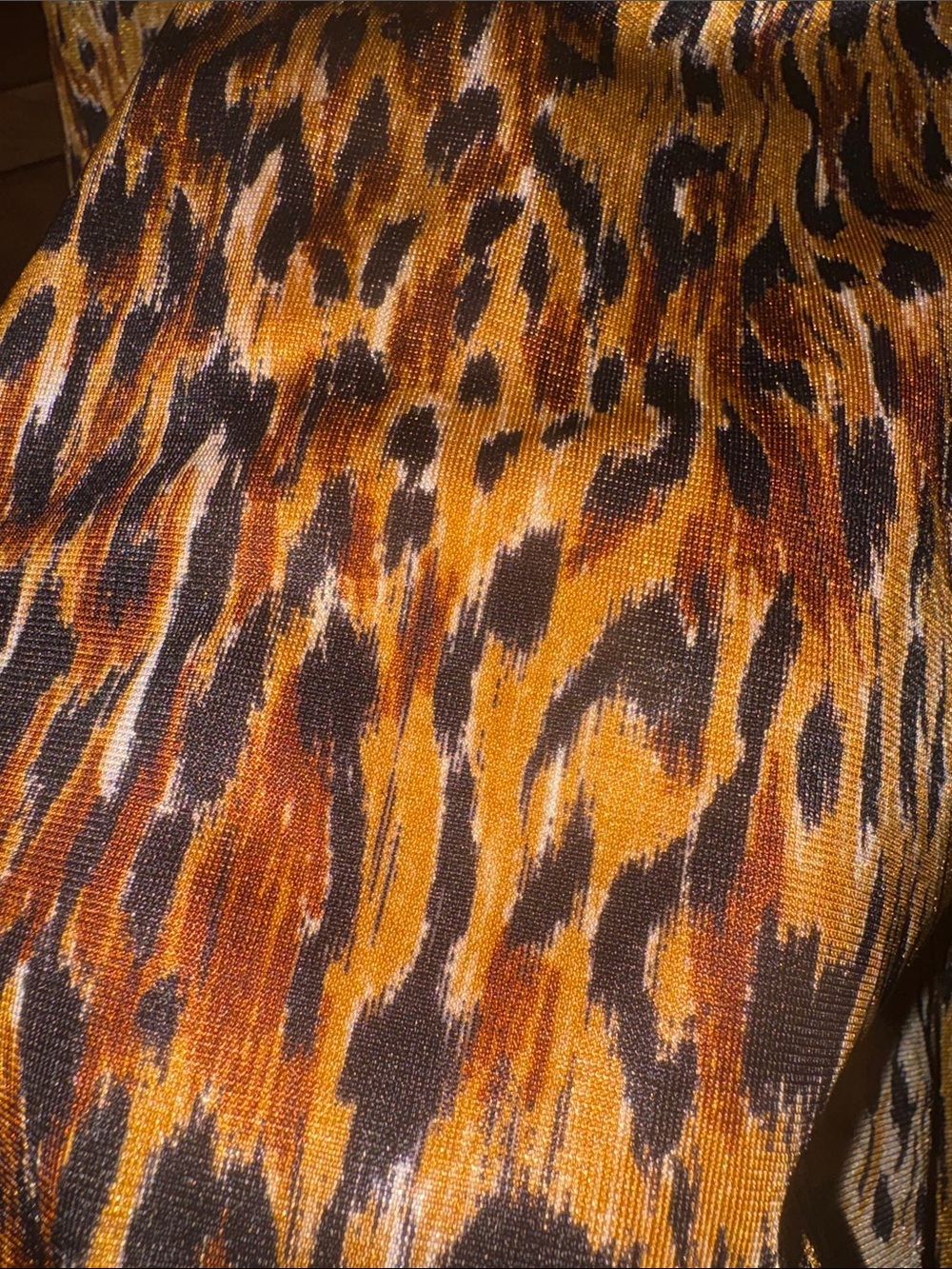 70s Vintage Leopard Print Slip Maxi Dress Sexy Nightgown Dress Size Small 2/4 - Picture 15 of 16